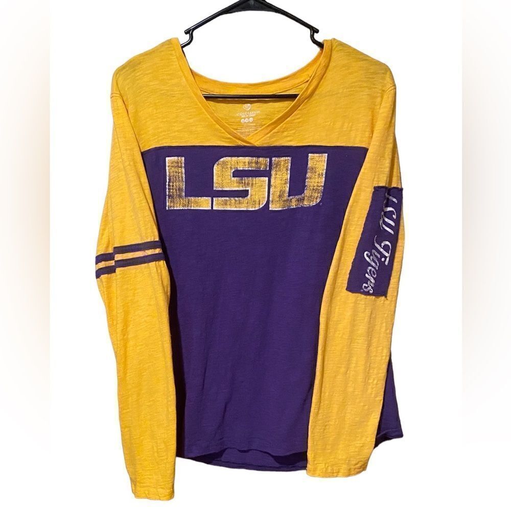 LSU Colosseum Long Sleeve LSU tiger Shirt Size XXL